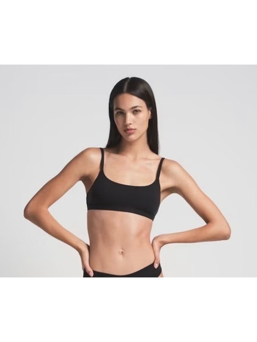 NWOT Skims Fits Everybody Scoop Bralette Color ONYX Size Medium